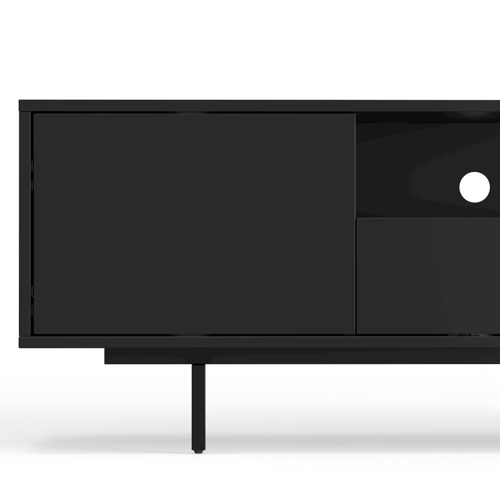 Avichi Black Laminate 3 Door TV Console