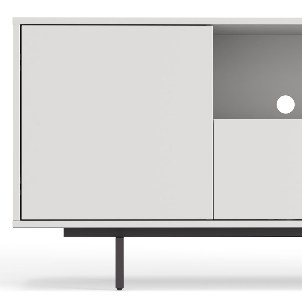 Avichi White Laminate 3 Door TV Console