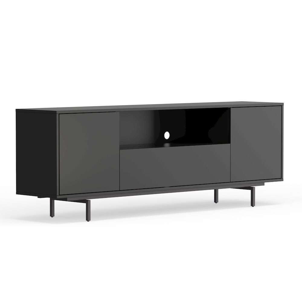 Avichi Black Laminate 3 Door TV Console