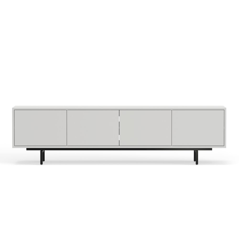 Graysen White Laminate 4 Door TV Console