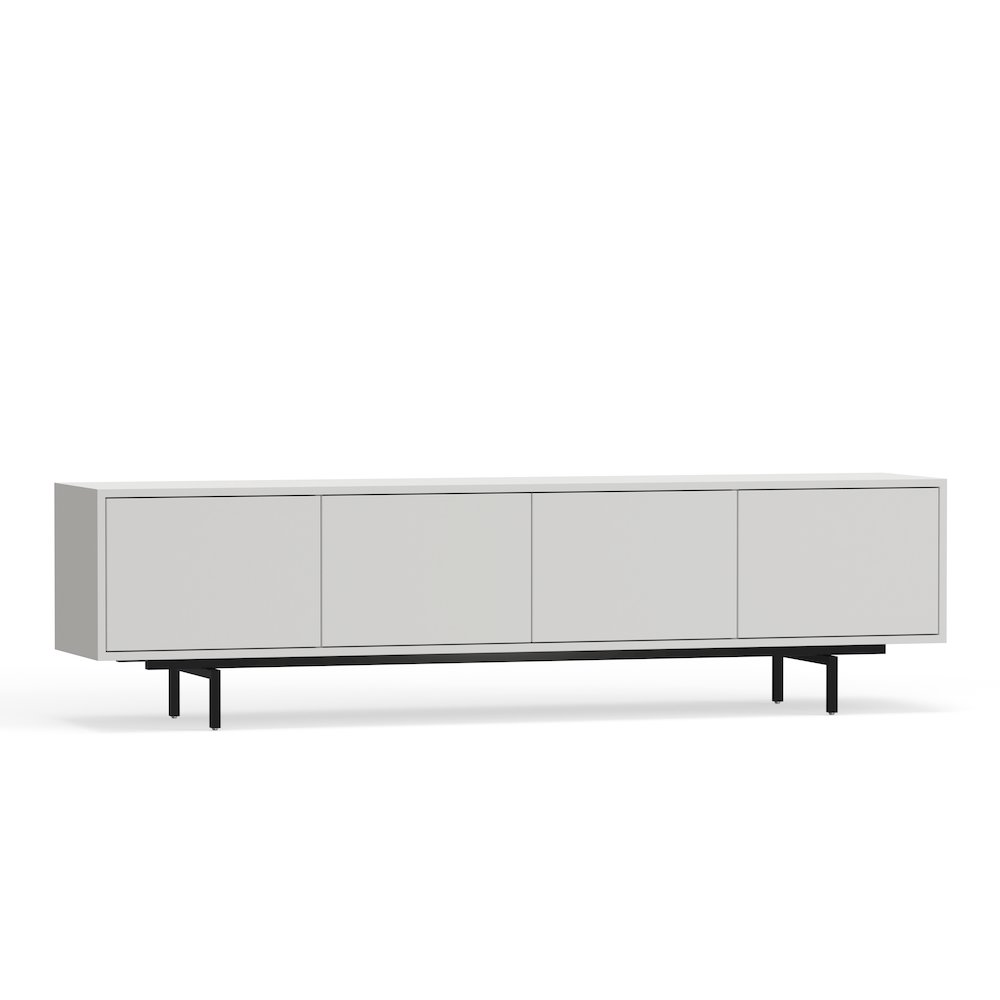 Graysen White Laminate 4 Door TV Console