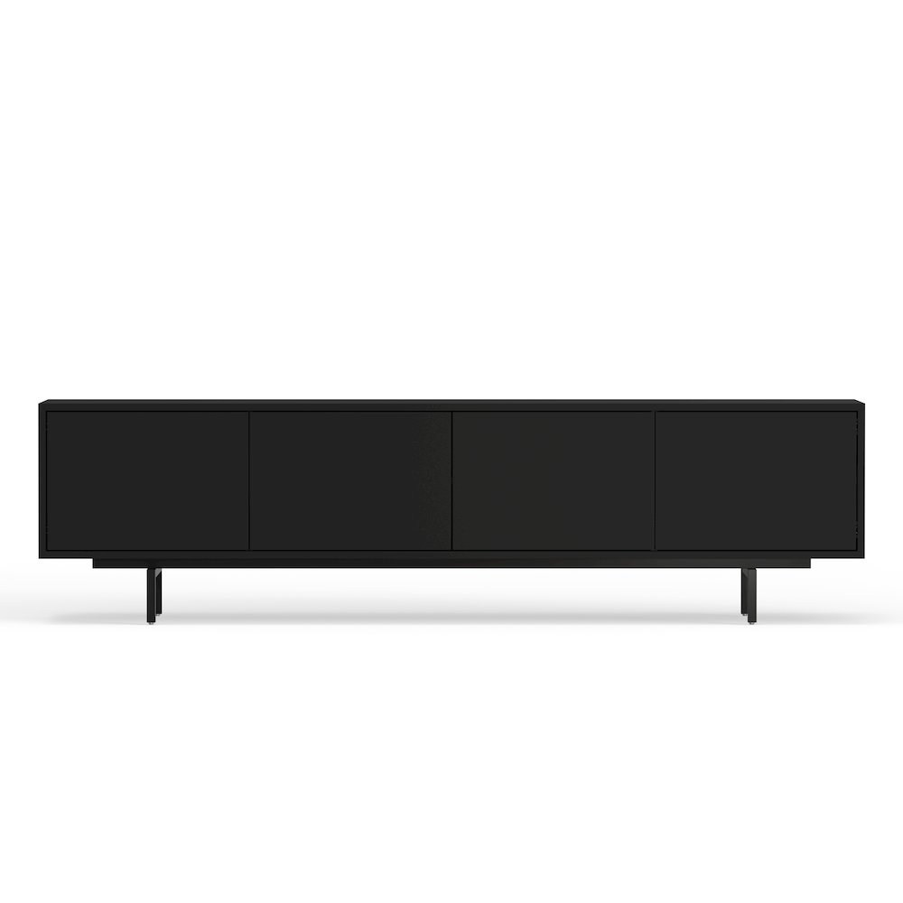 Graysen Black Laminate 4 Door TV Console