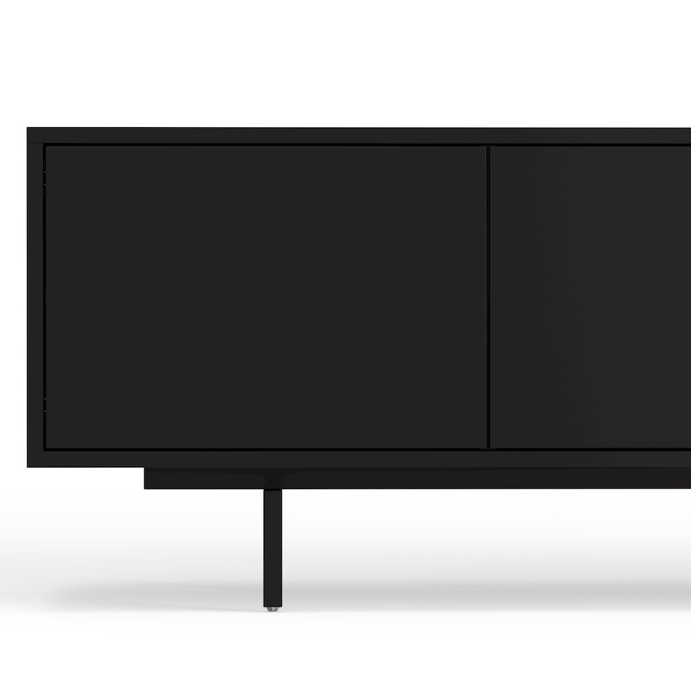 Graysen Black Laminate 4 Door TV Console
