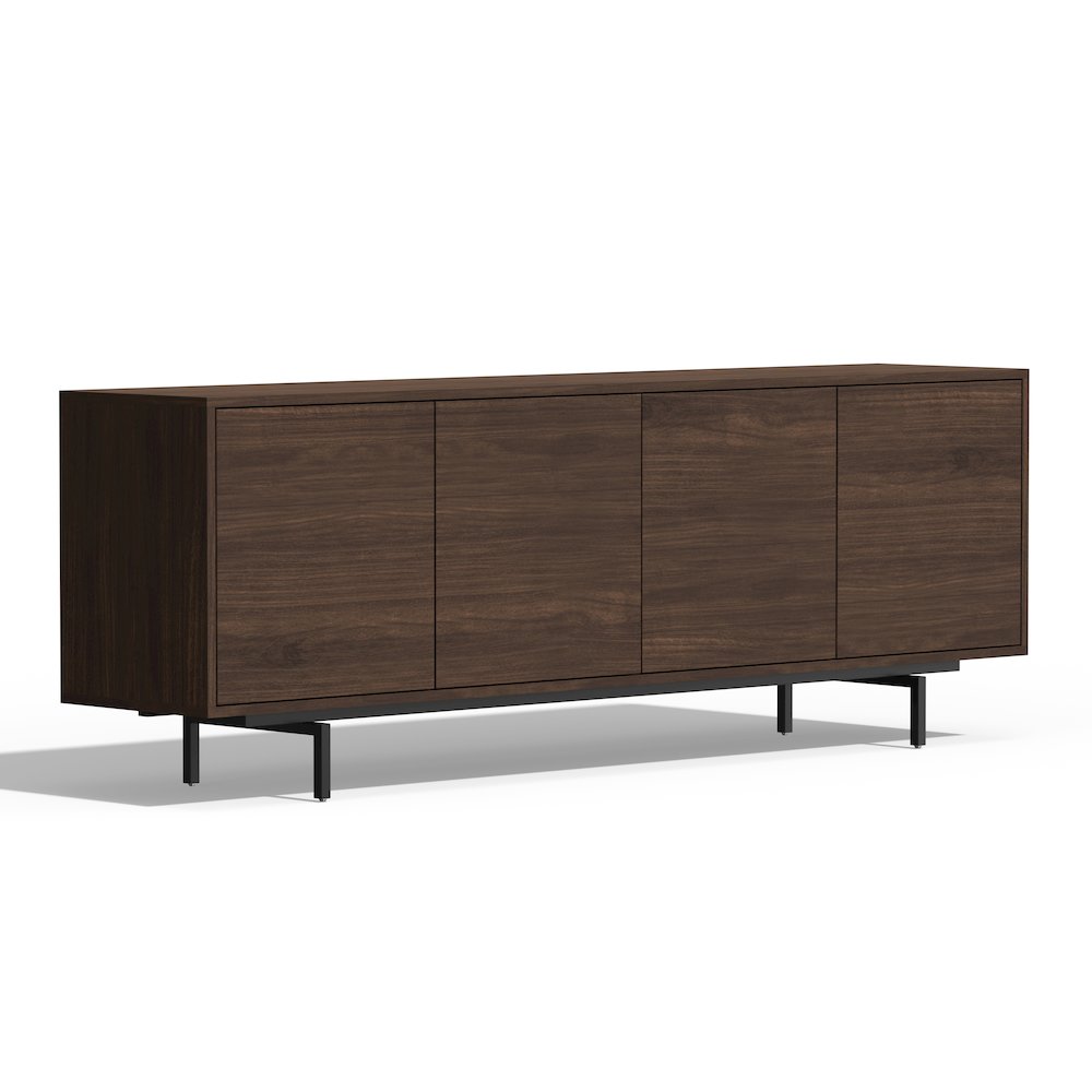 Graysen Walnut Laminate 4 Door TV Console