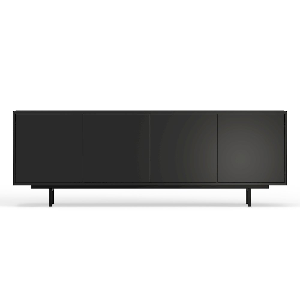 Graysen Black Laminate 4 Door TV Console