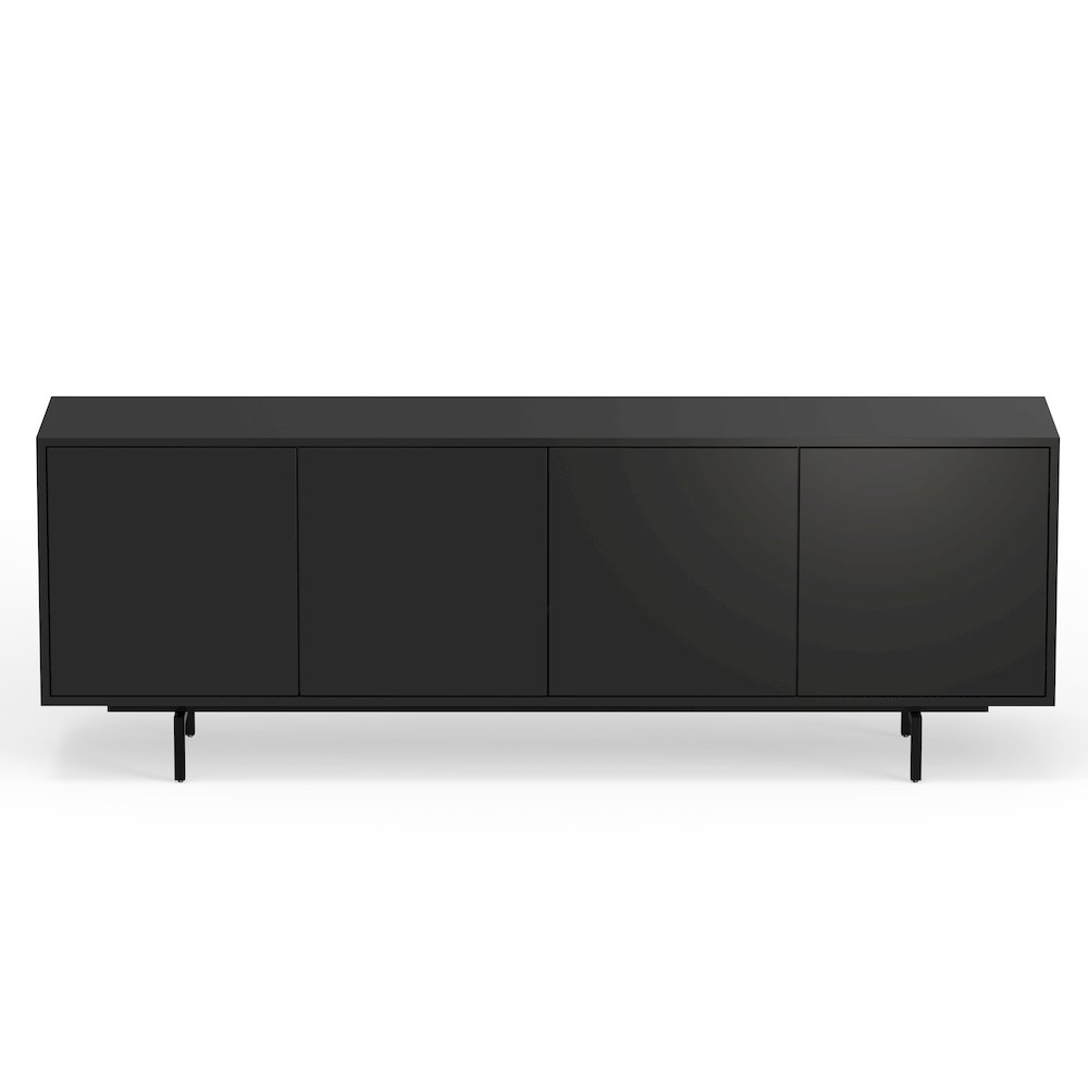 Graysen Black Laminate 4 Door TV Console
