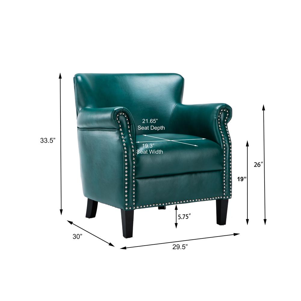 Holly Teal Club Chair
