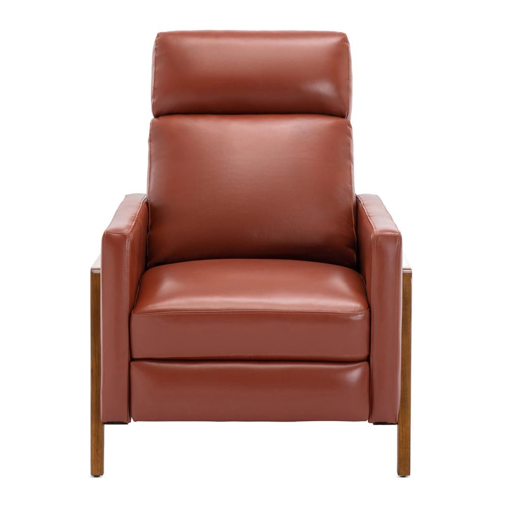 Reed Leather Push Back Recliner – Caramel