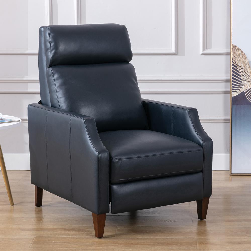 Balantyne Push Back Recliner – Midnight Blue