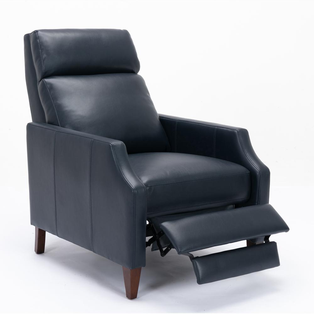 Balantyne Push Back Recliner – Midnight Blue