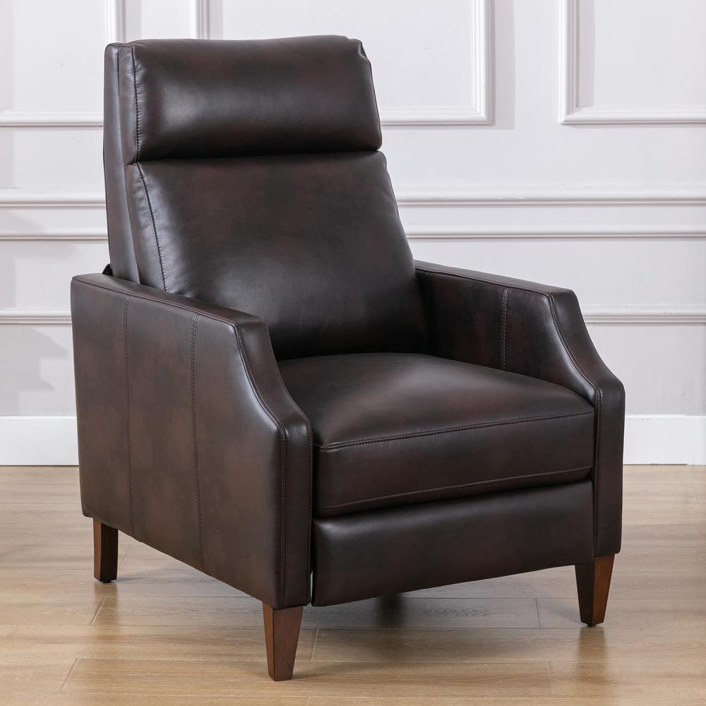 Balantyne Push Back Recliner – Burnished Brown