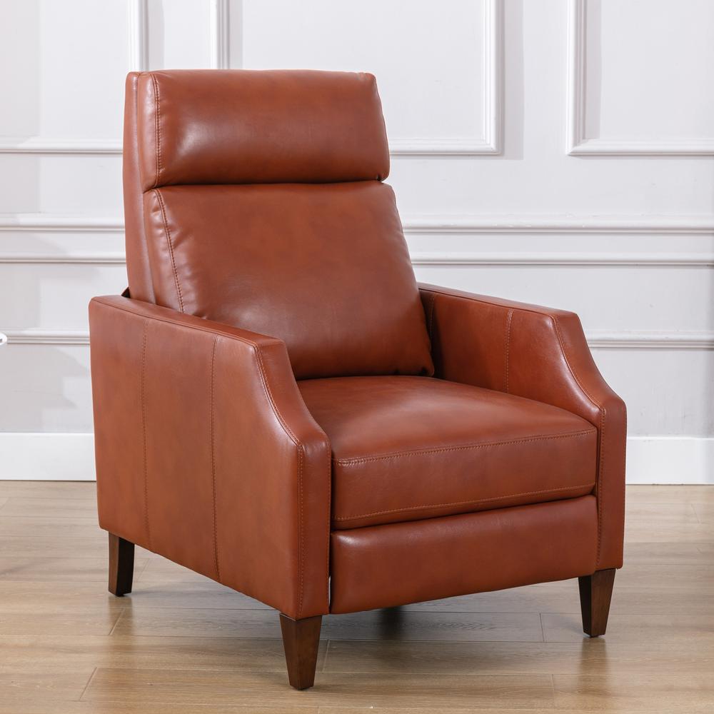 Balantyne Push Back Recliner – Caramel