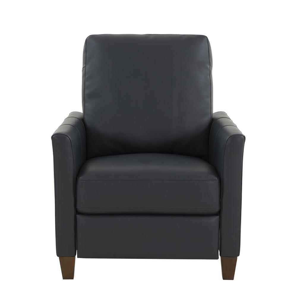 Penny Midnight Blue Faux Leather Modern Recliner