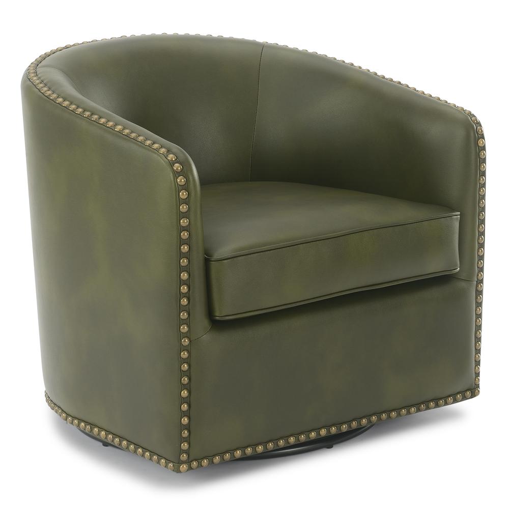 Tyler Swivel Arm Chair – Fern Green