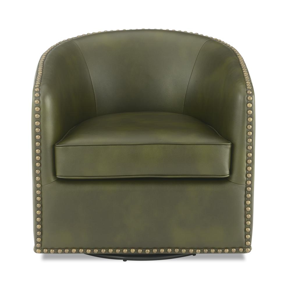 Tyler Swivel Arm Chair – Fern Green