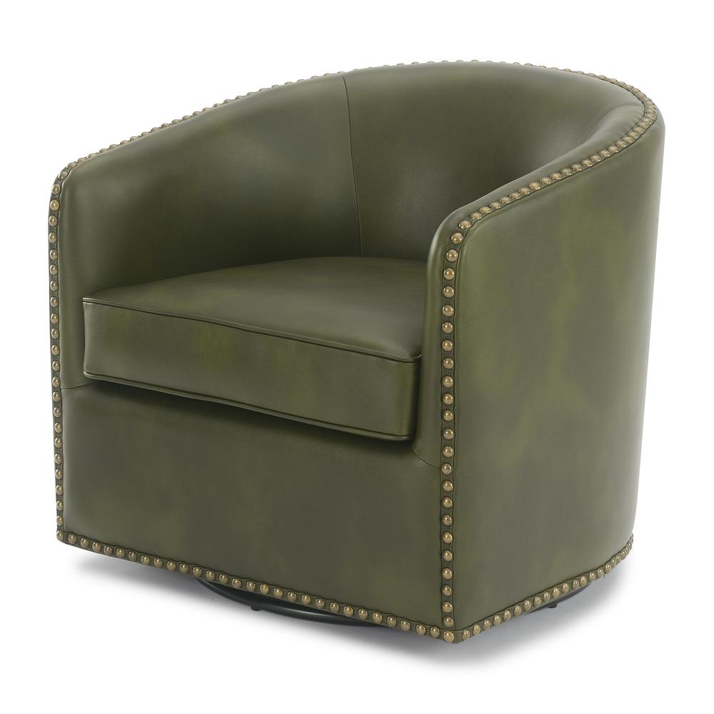 Tyler Swivel Arm Chair – Fern Green