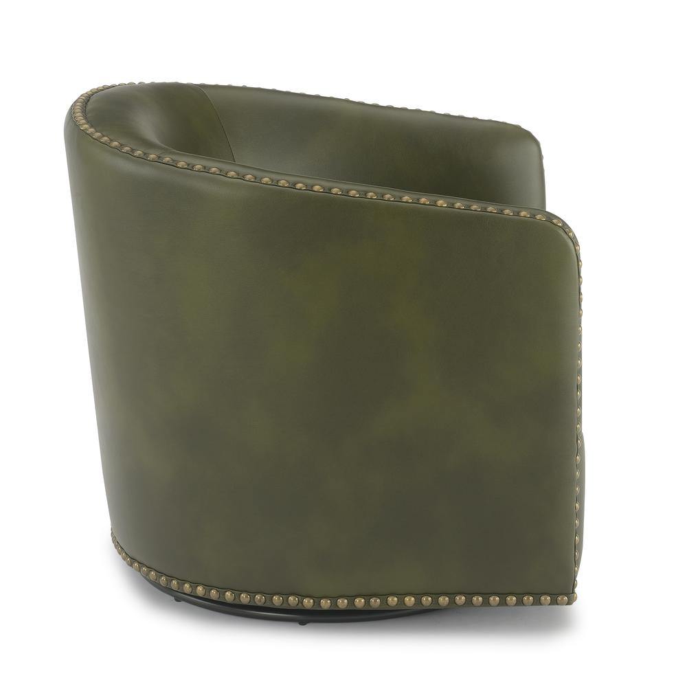 Tyler Swivel Arm Chair – Fern Green