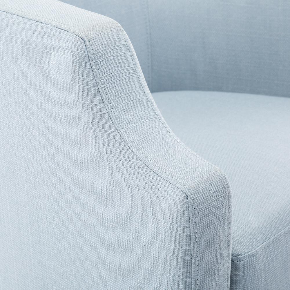 Infinity Sky Blue Swivel Glider Barrel Chair