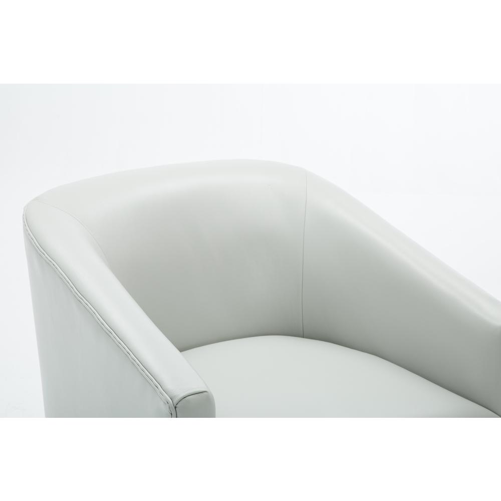 Gaven Dove Grey Wood Base Swivel Chair