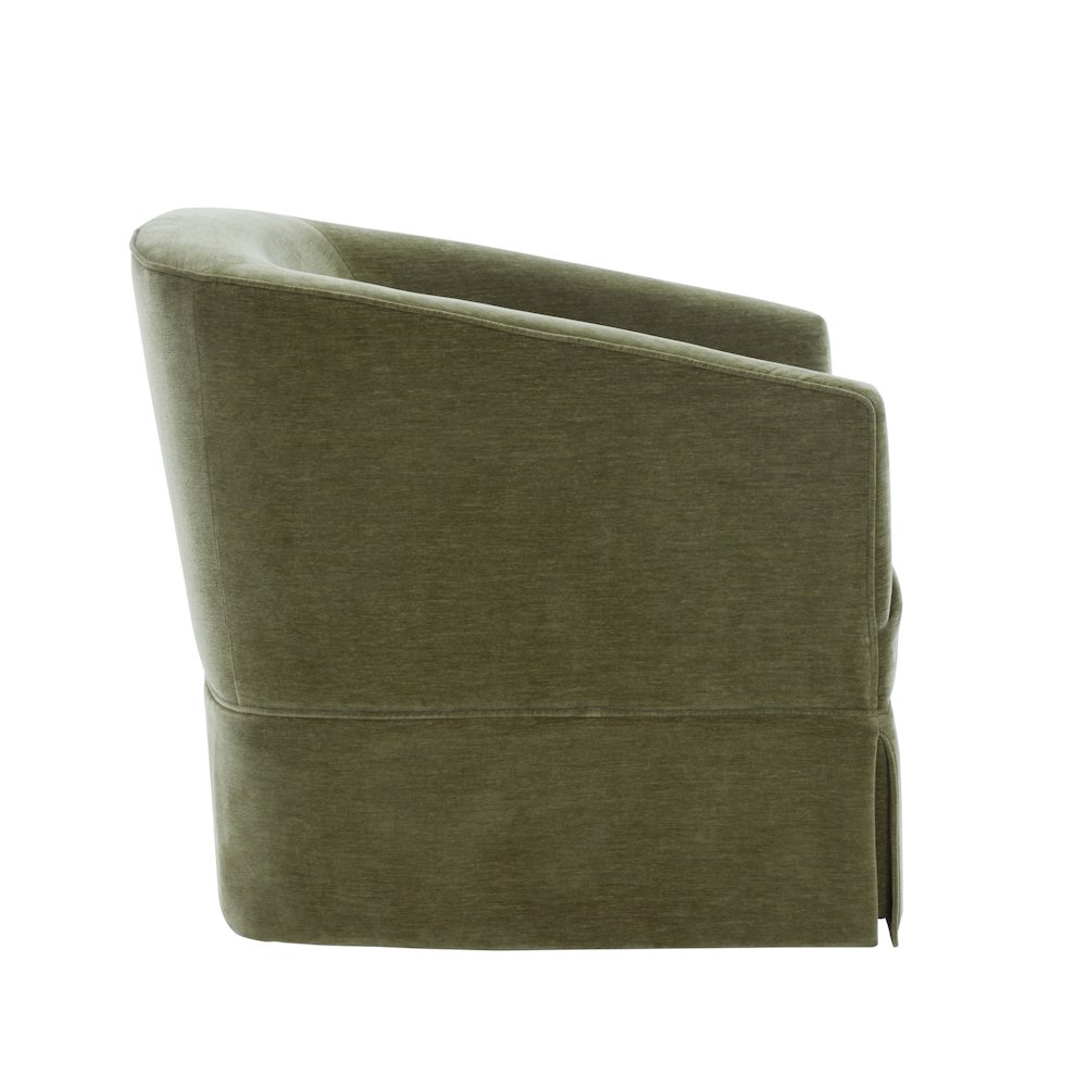 Elm Caper Skirted Swivel Chair