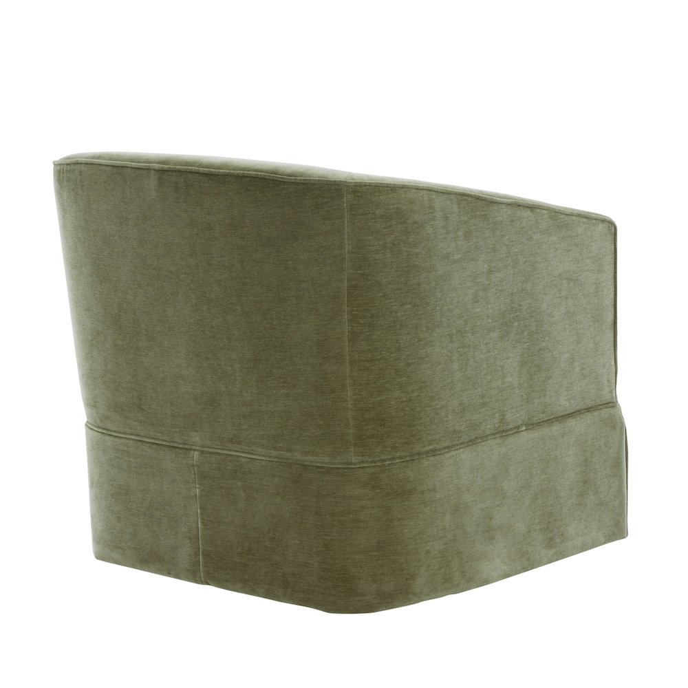 Elm Caper Skirted Swivel Chair