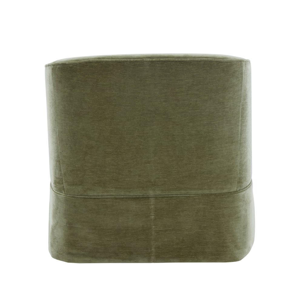 Elm Caper Skirted Swivel Chair