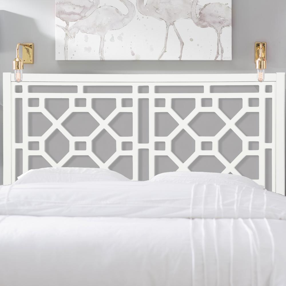 Thomas Chippendale White Headboard – Queen/Full