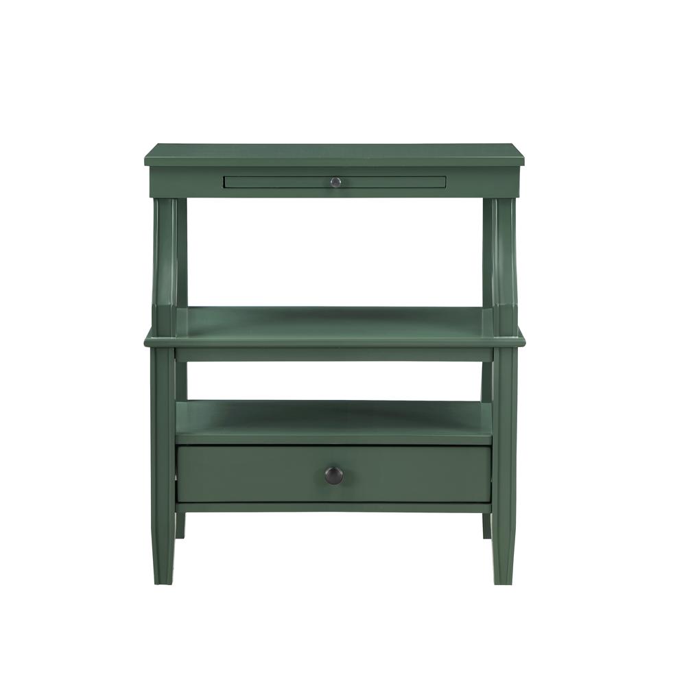 Newton Vintage Green Storage Nightstand