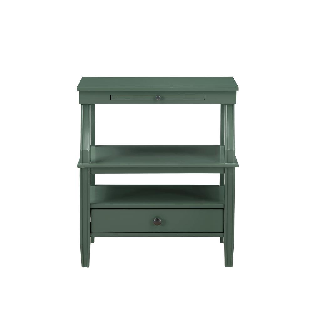 Newton Vintage Green Storage Nightstand