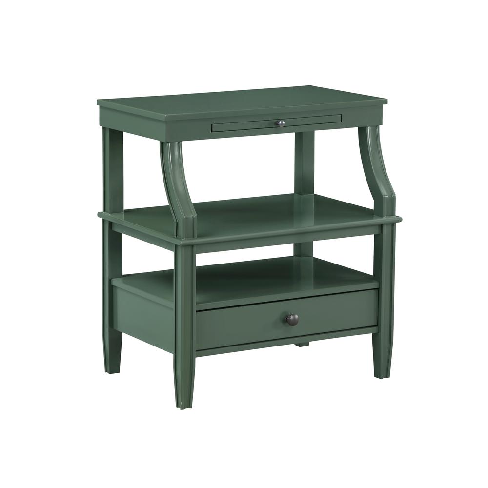 Newton Vintage Green Storage Nightstand