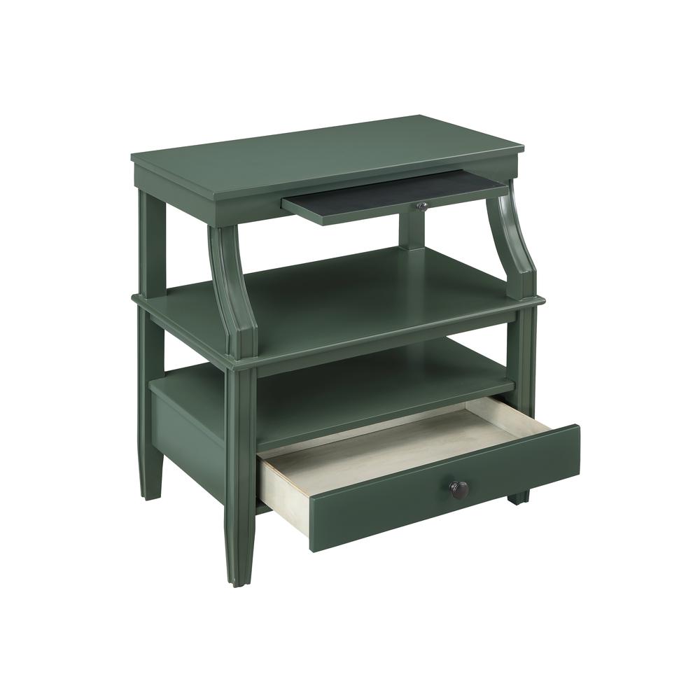 Newton Vintage Green Storage Nightstand