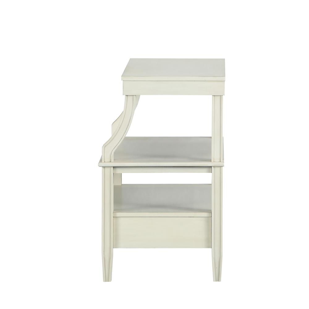 Newton Antique White Storage Nightstand