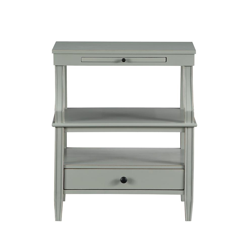 Newton Antique Grey Storage Nightstand