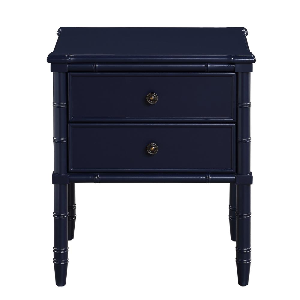 Ellison 2 Drawer Nightstand – Midnight Blue