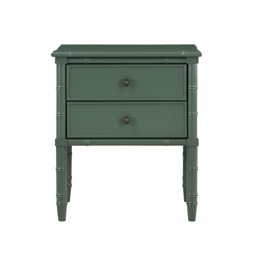 Ellison 2 Drawer Nightstand – Vintage Green