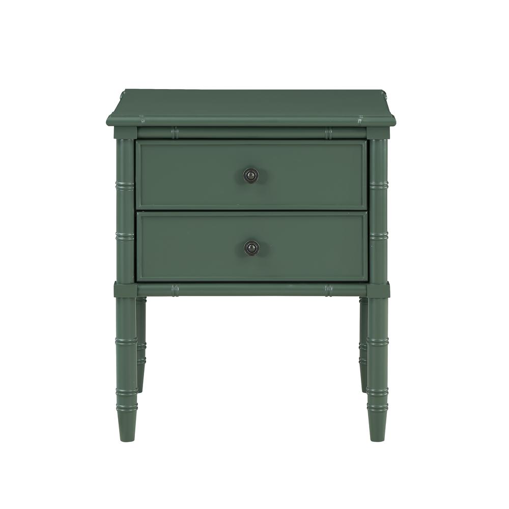 Ellison 2 Drawer Nightstand – Vintage Green