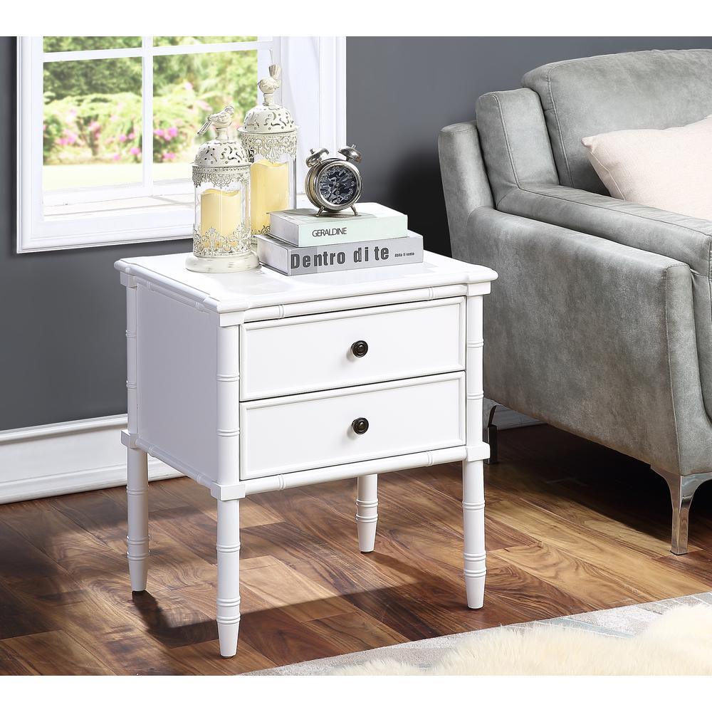 Ellison 2 Drawer Nightstand – White