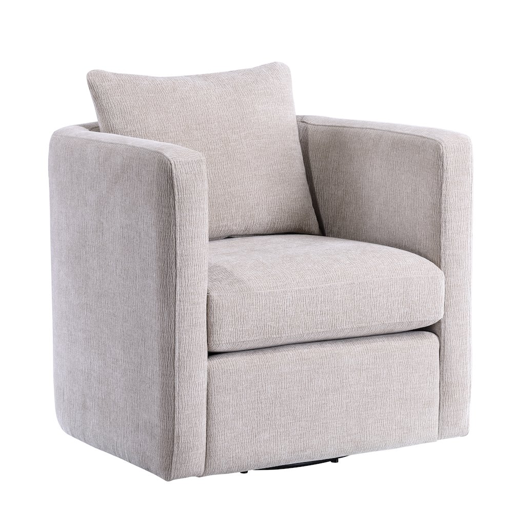 Sheldon Linen Swivel Barrel Chair