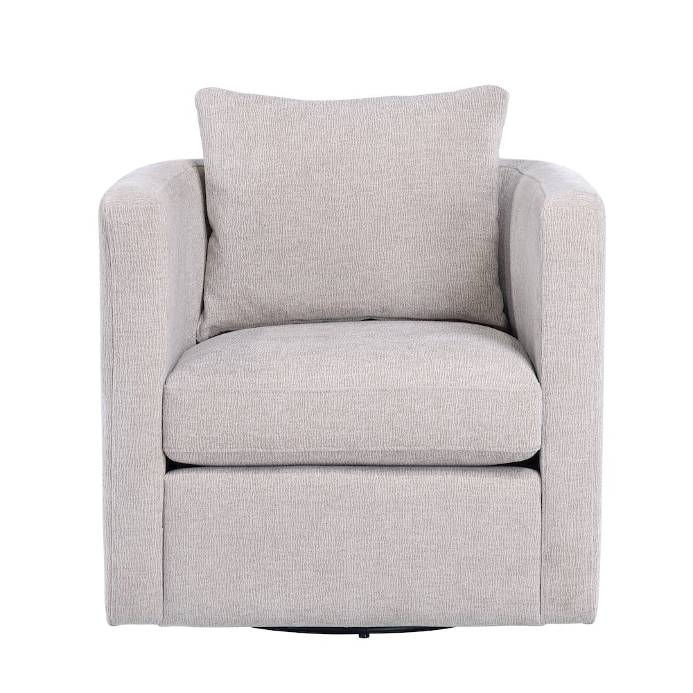 Sheldon Linen Swivel Barrel Chair