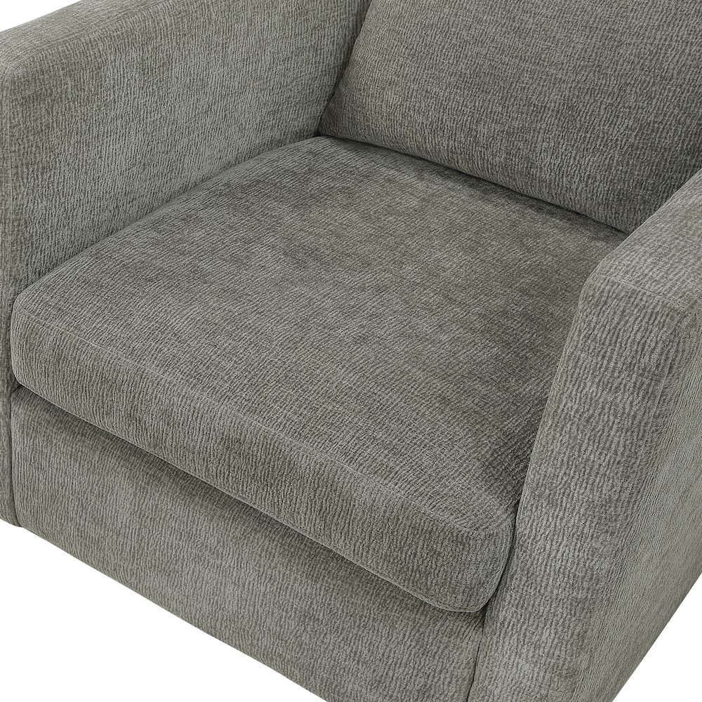 Sheldon Grey Swivel Barrel Chair