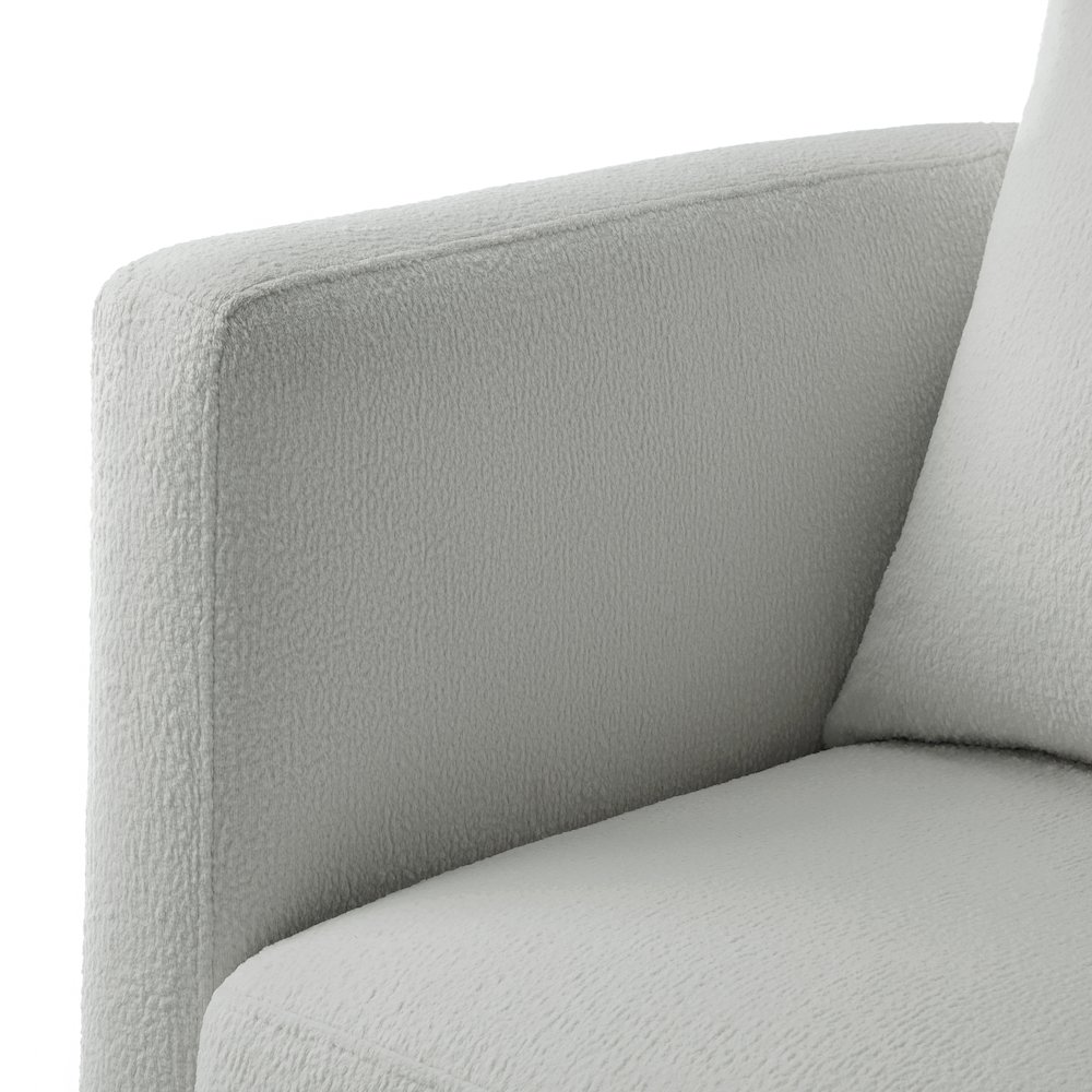 Sheldon Grey Performance Fabric Swivel Barrel Chair