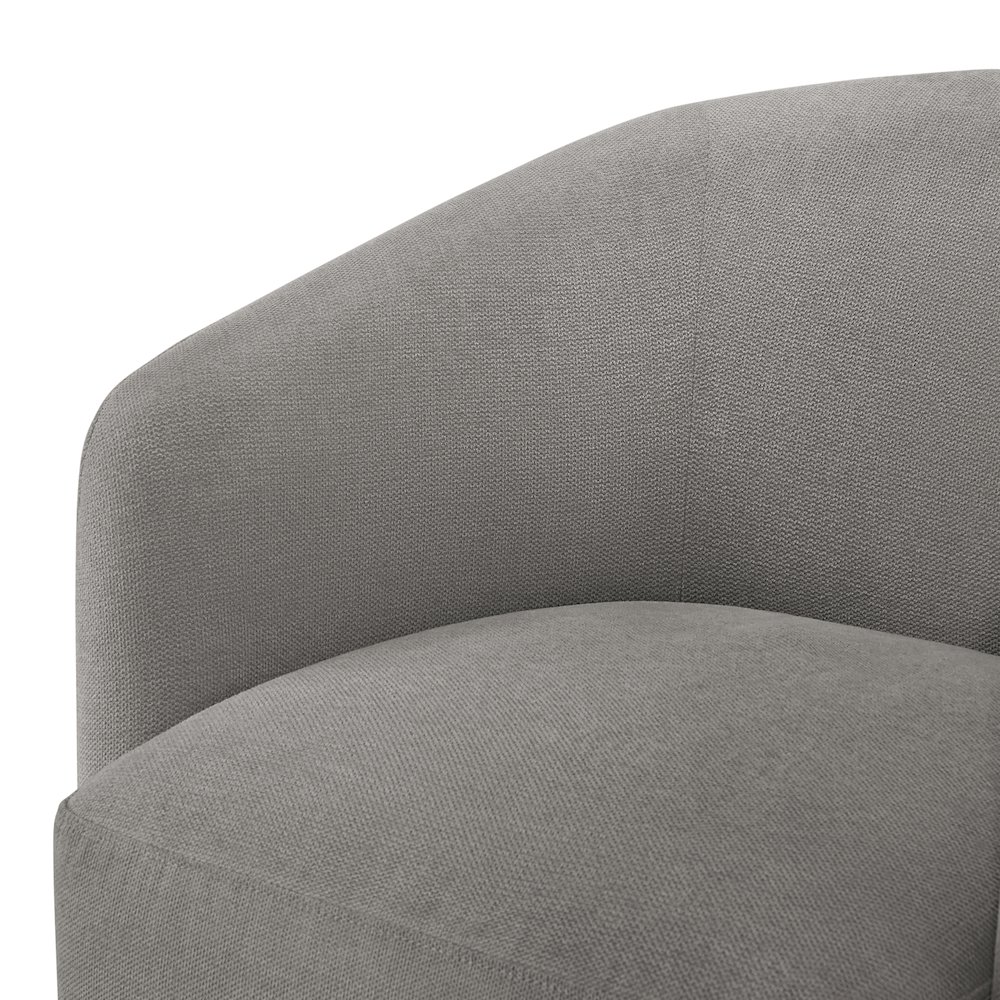 Amhurst Grey Swivel Barrel Chair