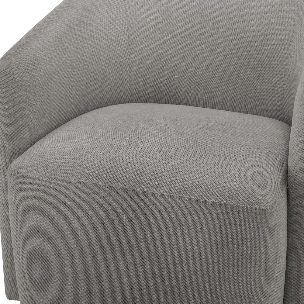 Amhurst Grey Swivel Barrel Chair
