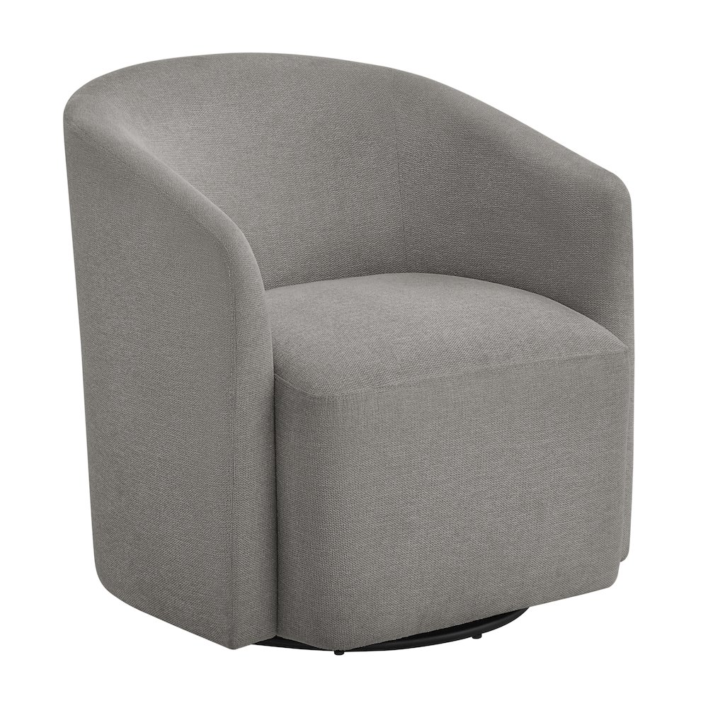 Amhurst Grey Swivel Barrel Chair