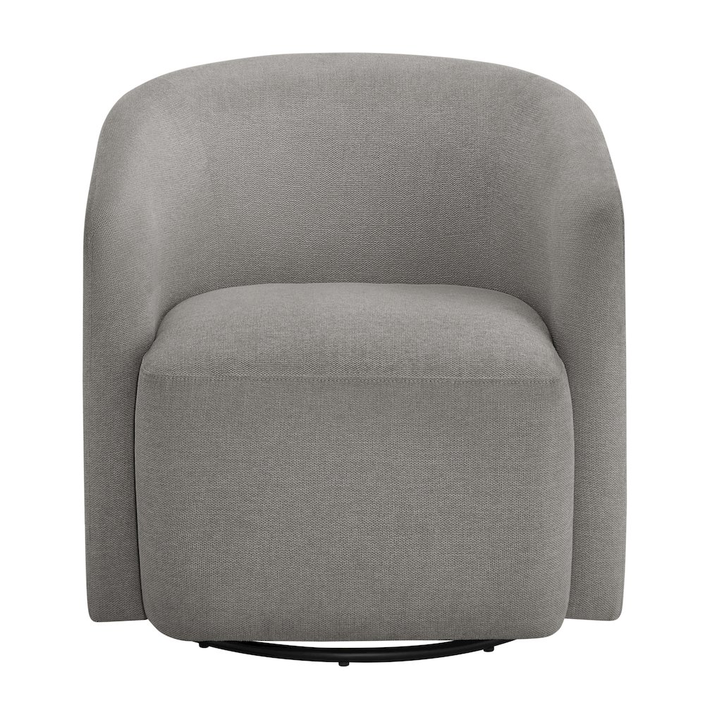 Amhurst Grey Swivel Barrel Chair