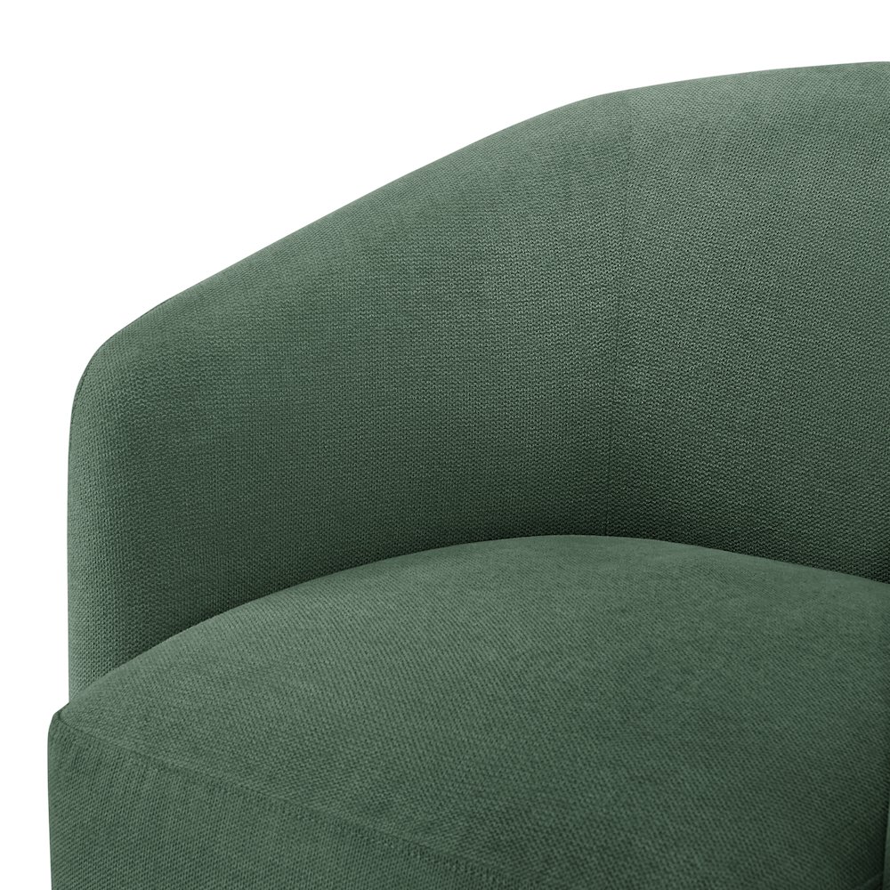 Amhurst Green Swivel Barrel Chair