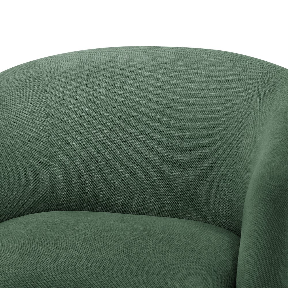 Amhurst Green Swivel Barrel Chair