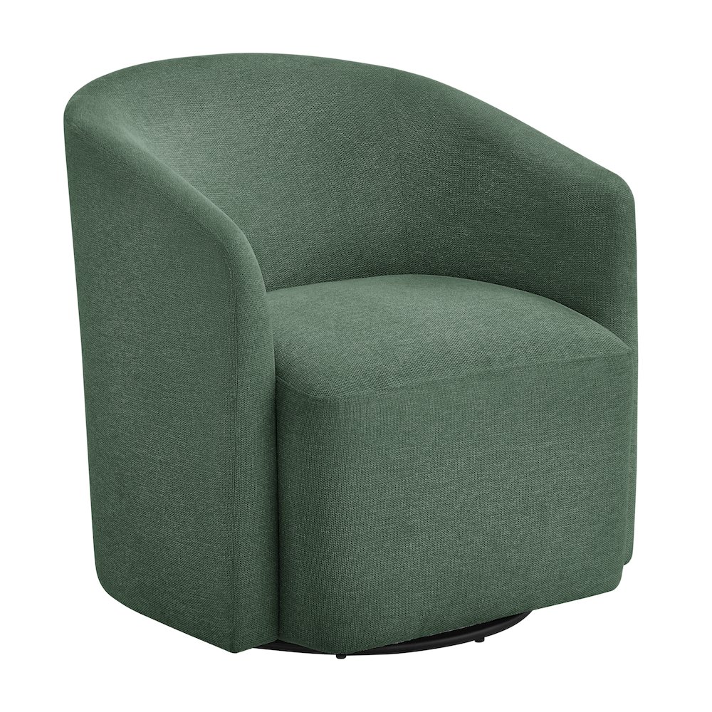 Amhurst Green Swivel Barrel Chair