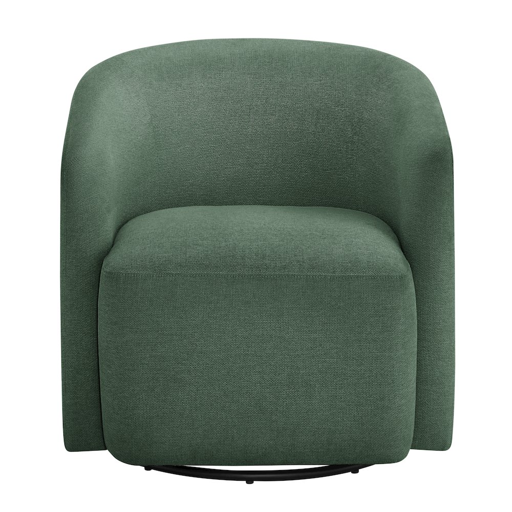 Amhurst Green Swivel Barrel Chair
