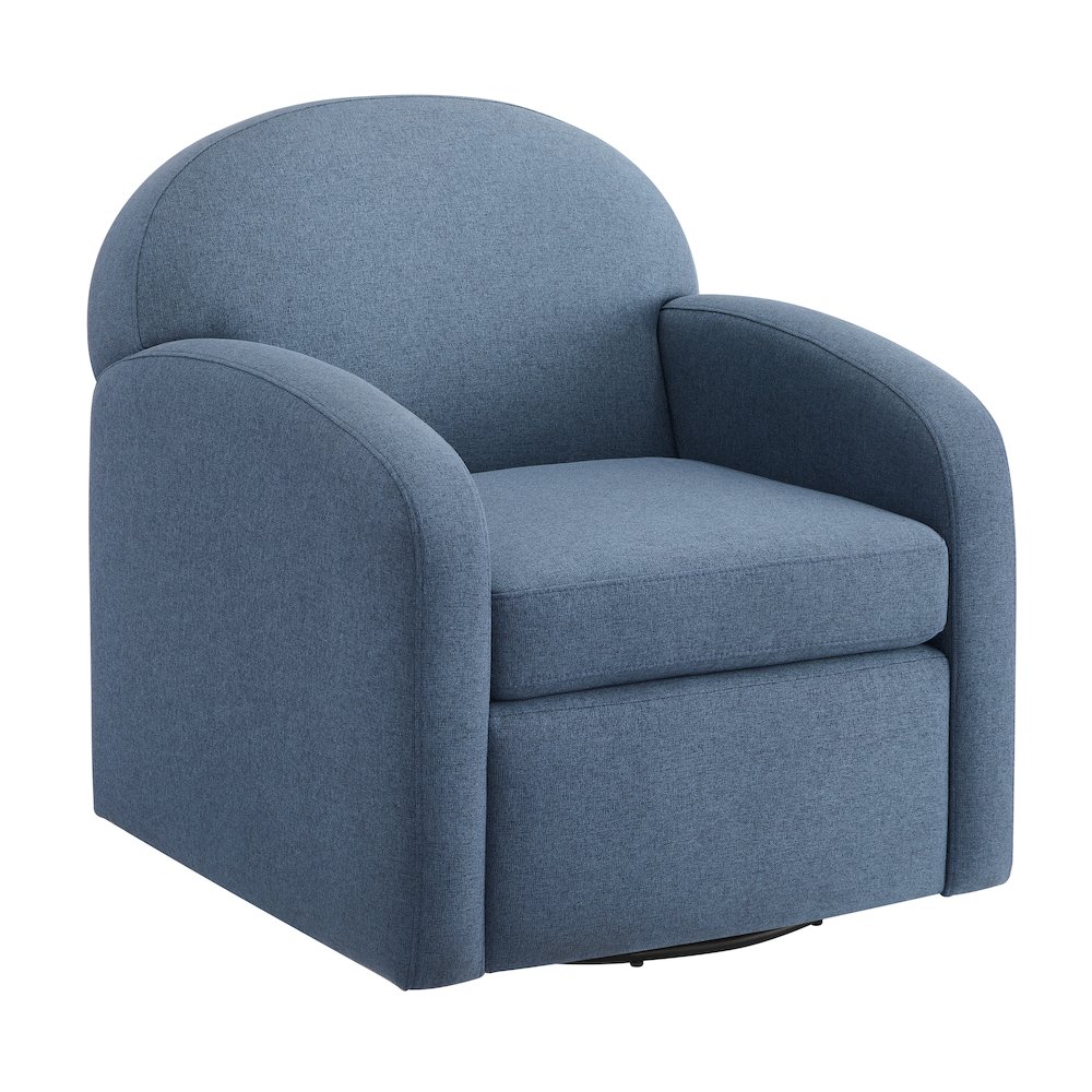 Elkhart Blue Swivel Chair